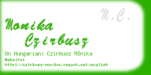 monika czirbusz business card